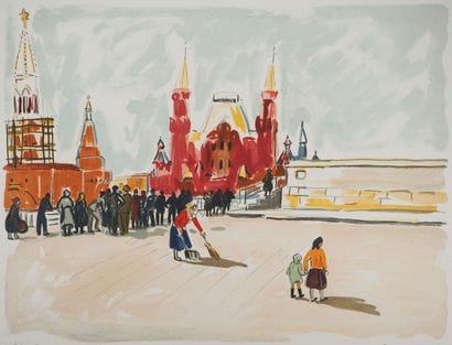 Yves BRAYER (1907-1990)
La Place Rouge à...