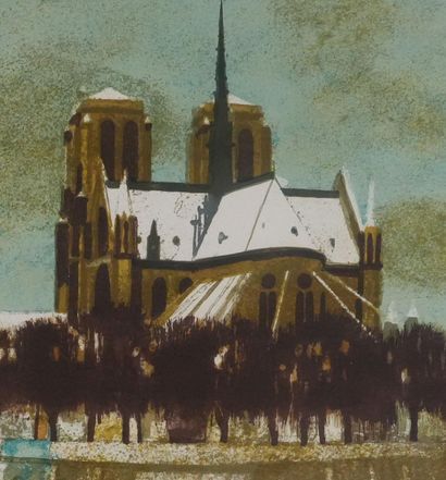Yves GANNE (1931-2019)
La flèche de Notre-Dame...