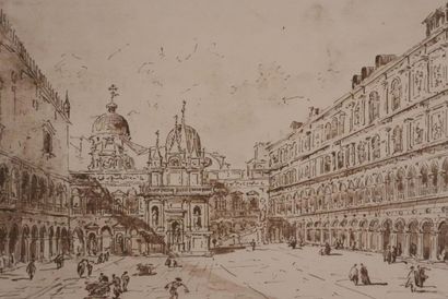 Francesco GUARDI (1712-1793)
Venise, La cours...