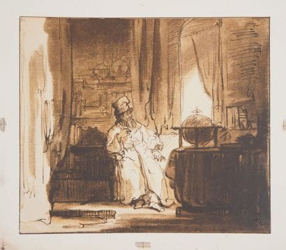 REMBRANDT (1606-1669)
Le philosophe, 1930
Lithographie...