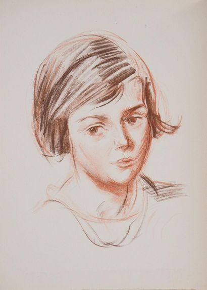 Emile OTHONFRIESZ (1879-1949)
Visage d'enfant,...