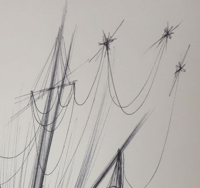 Frédéric MENGUY (1927-2007)
Le bateau fantôme,...