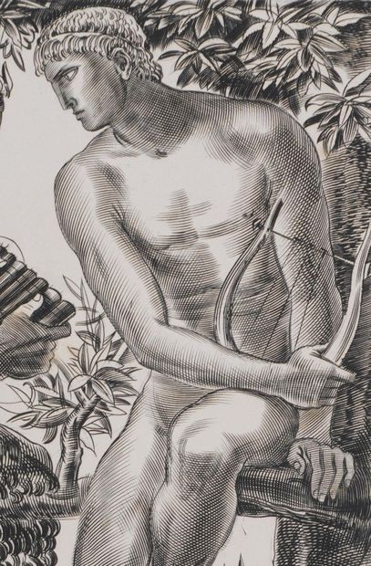 Albert DECARIS (1901-1988)
Apollon et Marsyas,...
