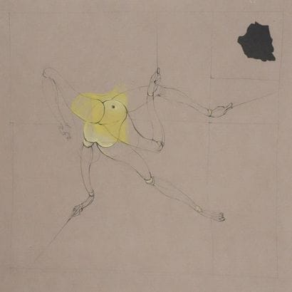 Hans BELLMER (1902-1975) 
Le pantin jaune,...