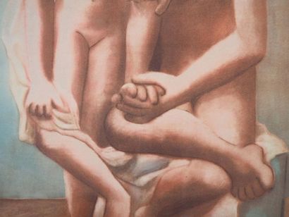 Pablo PICASSO (1881-1973)(d'après)
Deux nus,...