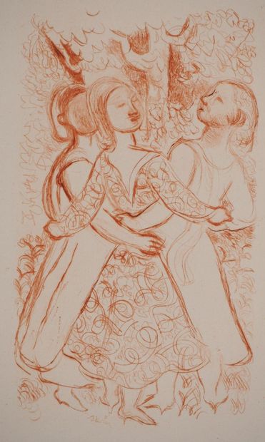 Maurice SAVIN (1894-1973) 
Trois Grâces,...
