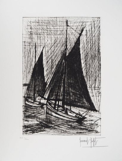 Bernard BUFFET (1928-1999)
Les voiles noires,...