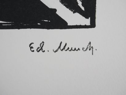 Edvard Munch (1863-1944) (d'après)
Le cri
Lithographie
Signée...