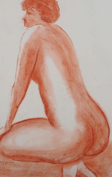 Mercédès GUINGOT (1905-1994)
L'attente, 1985
Dessin...