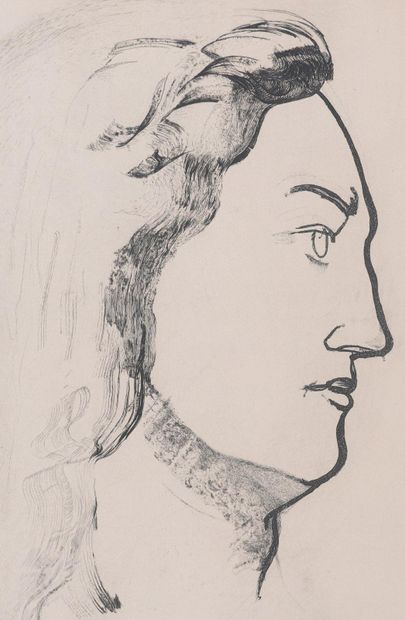 Henry DE WAROQUIER (1881-1970)
Profil, 1946
Gravure...