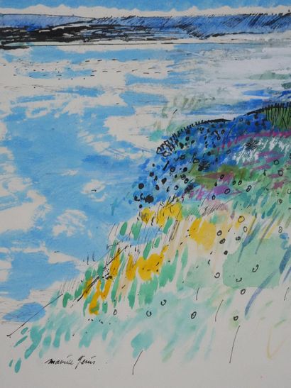 Maurice GENIS (1925-2013)
Les falaises au...