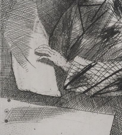 Miguel CONDE (1939-)
La lecture du journal
Gravure...