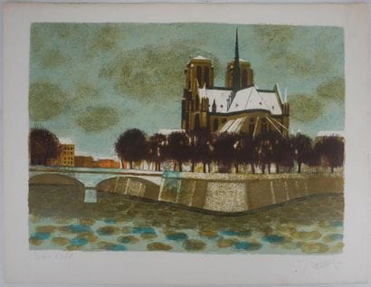 Yves GANNE (1931-2019)
La flèche de Notre-Dame...