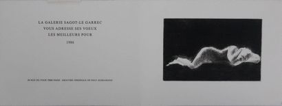 Paul GUIRAMAND (1926-2007)
Nue endormie
Gravure...
