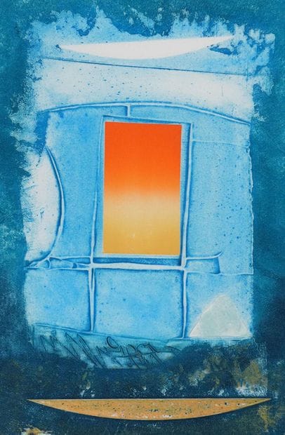 Henri BAVIERA (1934-)
Soleil sur fond bleu,...