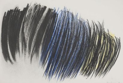 Hans HARTUNG (1904-1989)
Abstraction bleu...