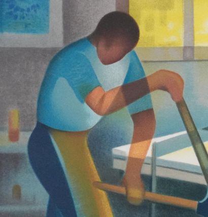 Louis TOFFOLI (1907-1999)
La presse à bras
Lithographie...