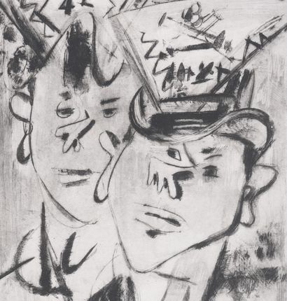 Gen PAUL (1895-1975)
Les conscrits, 1952
Gravure...