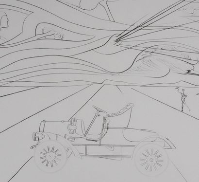Salvador DALI (1904-1989)
Hommage à Léonard...