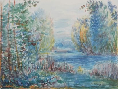 Pierre-Auguste RENOIR (1841-1919)
Au bord...