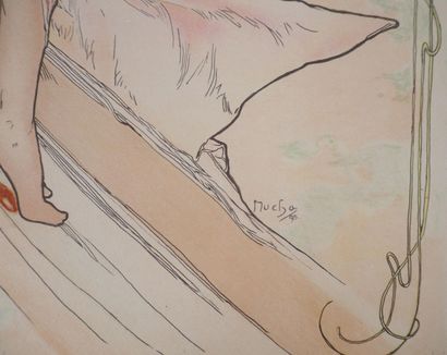 Alphonse MUCHA (1860-1939)
Les Arts, la danse
Lithographie...