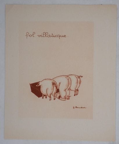 Jacques TOUCHET (1887-1949)
Trois cochons...