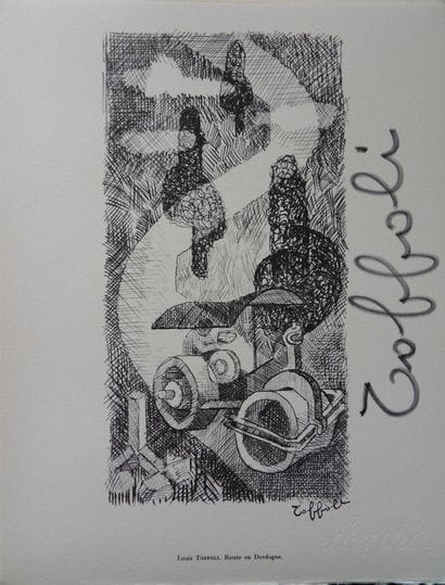 Louis TOFFOLI (1907-1999)
Route en Dordogne,...