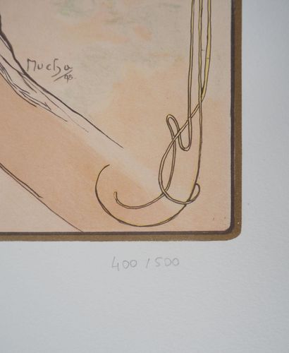 Alphonse MUCHA (1860-1939)
Les Arts, la danse
Lithographie...