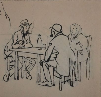 Charles Emile CARLEGLE (1877-1937) 
Rencontre...