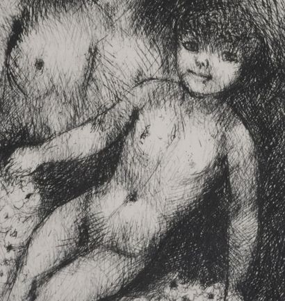 Edouard GOERG (1893-1969)
L'ange et l'enfant
Gravure...