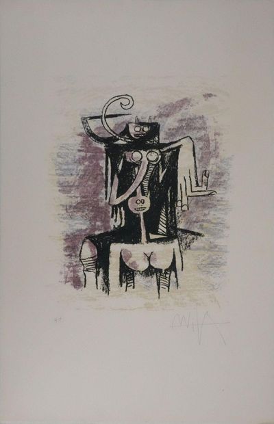 Wifredo LAM (1902-1982)
Esprits Primals (Canaïma),...