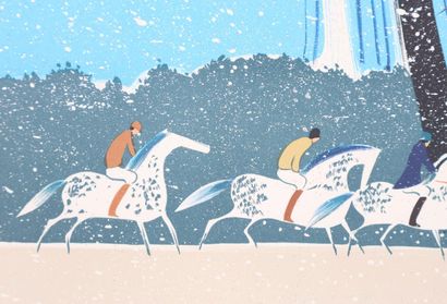 Serge LASSUS (1933-)
Cavaliers en hiver,...