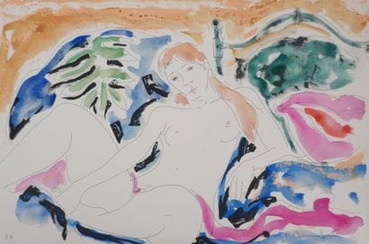 Alain BONNEFOIT (1937-)
Nu féminin au drapé...