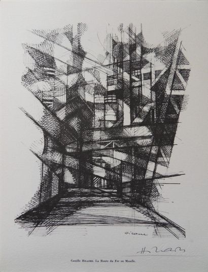 Camille HILAIRE (1916-2004)
La route du fer...