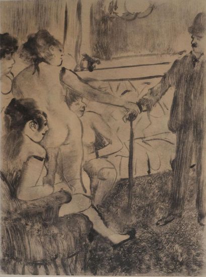 Edgar DEGAS (1834-1917)
Le client timide,...