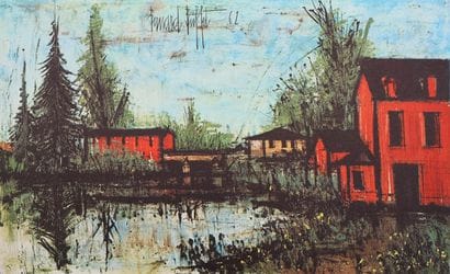 Bernard BUFFET (1928-1999)
Pont sur la Sarthe,...