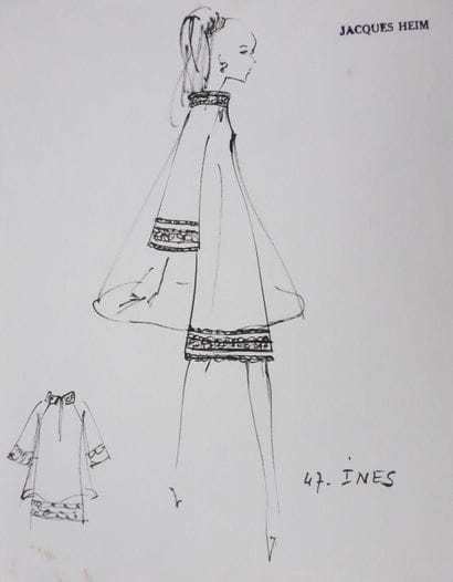 Jacques HEIM (1899-1967)
Silhouette Inès
Dessin...