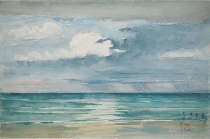 René LEVERD (1872-1938)
Eclaircie sur l'eau
Aquarelle...