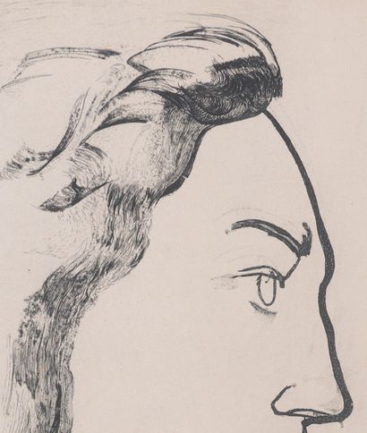 Henry DE WAROQUIER (1881-1970)
Profil, 1946
Gravure...