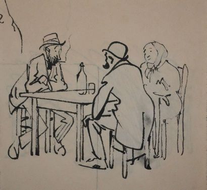 Charles Emile CARLEGLE (1877-1937) 
Rencontre...