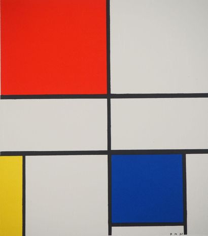 Piet MONDRIAN (1872-1944)(d'après)
Composition...