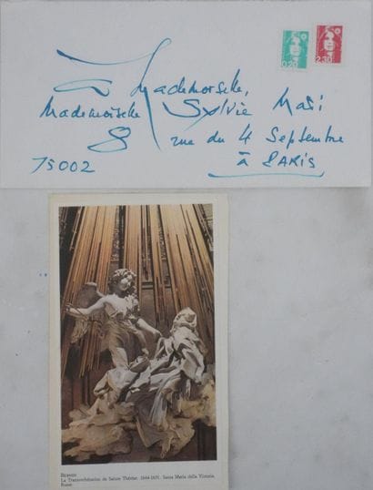 Georges MATHIEU (1921–2012)
Handwritten letter,...