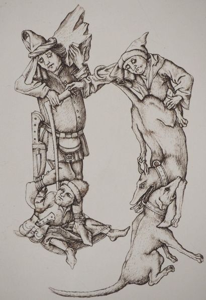 Cécile REIMS (1927-2020)
Les chiens entrelacés,...
