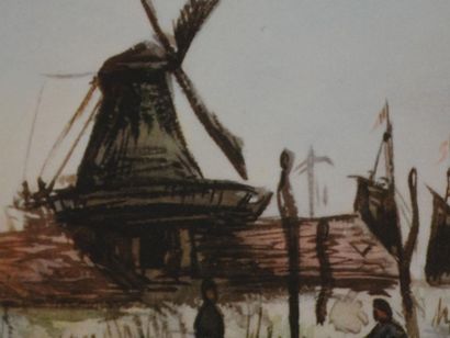 Claude MONET (1840-1926) (d'après) 
Le moulin...