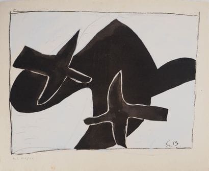 Georges BRAQUE (1882-1963)
Couple d'oiseaux...