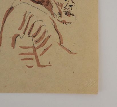 Eugène DELACROIX (1798-1863) (d'après) 
Visages...