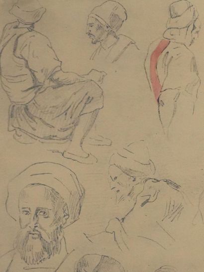 Eugène DELACROIX (1798-1863) (d'après) 
Etudes...