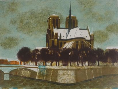 Yves GANNE (1931-2019)
La flèche de Notre-Dame...