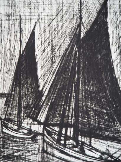 Bernard BUFFET (1928-1999)
Les voiles noires,...