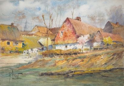 René LEVERD (1872–1938)
House in the Colors...